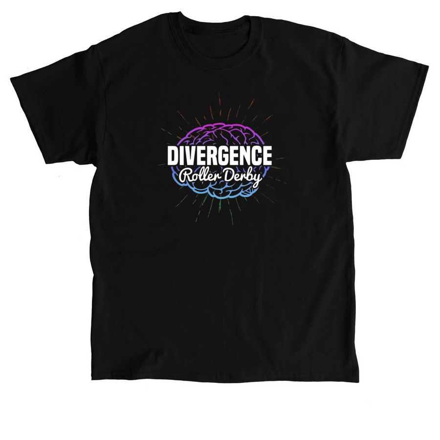 Big Brain Divergence, a Black Classic Unisex Tee