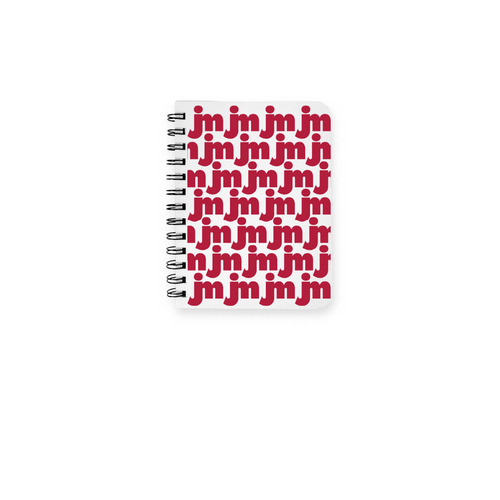 JMF Pattern Notebook, a White Spiral Notebook