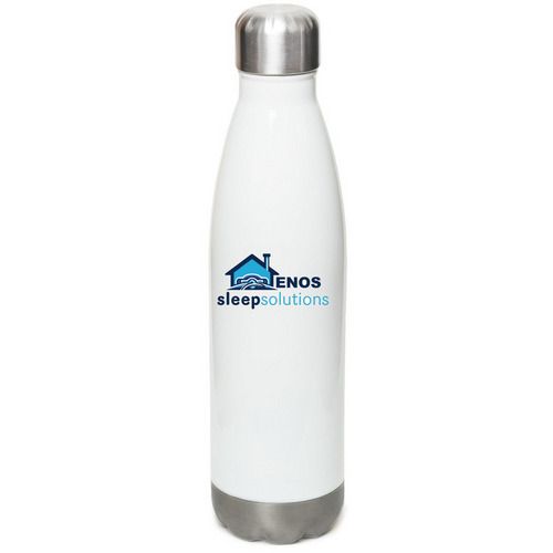 water bottle, a White Stainless Steel Water Bottle