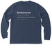 Booktrovert by Definition, a Heather Navy Premium Long Sleeve Tee