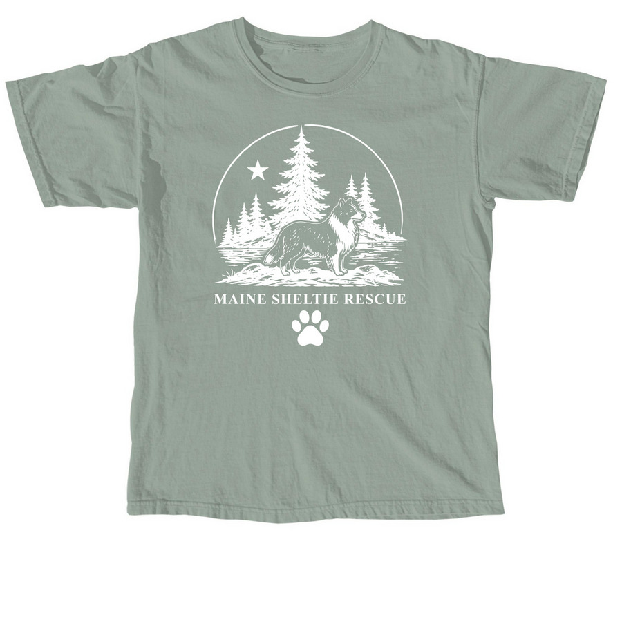 2026 Maine Sheltie Rescue: All About the Dogs, a Bay Comfort Colors Unisex Tee