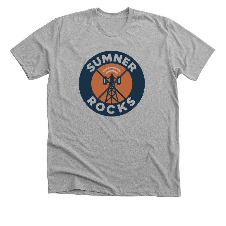We fought a cell tower, and won!, a Athletic Heather Premium Unisex Tee