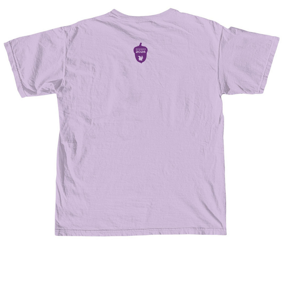 2026 Purple Squirrel Island Map T-Shirt, a Orchid Comfort Colors Unisex Tee (back-view)
