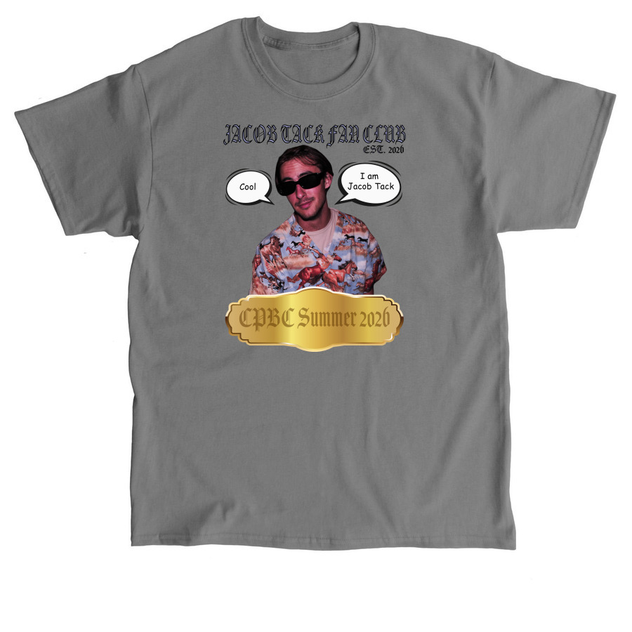 Jacob Tack Fan Club Shirts, a Charcoal Classic Unisex Tee