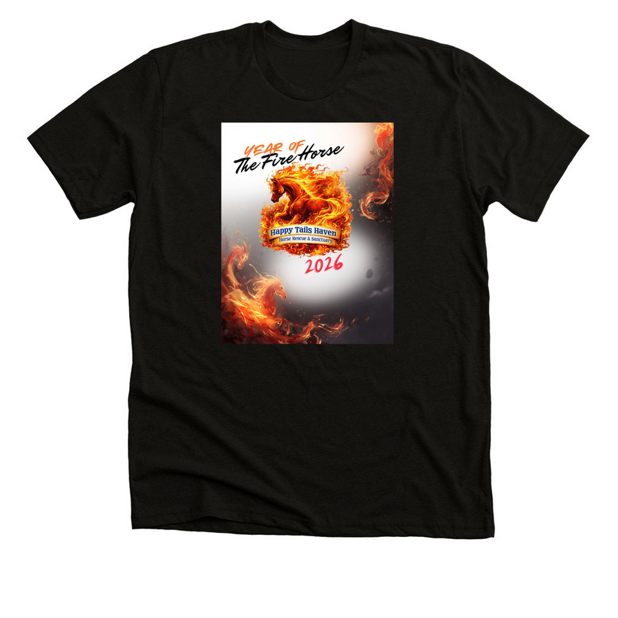 Lunar New Year Collection, a Black Heather Premium Unisex Tee