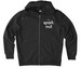TSM Zip-Up - Light Logo, a Dark Heather Grey Stanley/Stella Unisex Cultivator 2.0 Zip Up Pullover Hoodie