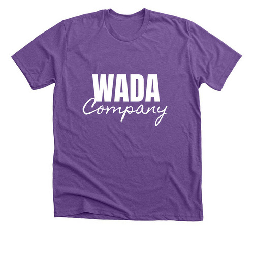 WADA Company Shirt, a Heather Team Purple Premium Unisex Tee