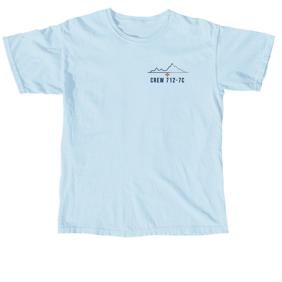 Crew 712-7C 2026 Comfort Trek Shirt, a Chambray Comfort Colors Unisex Tee