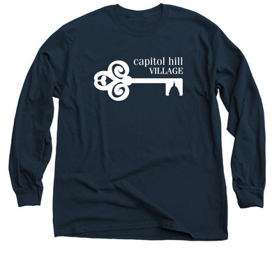Ashvita/Judy, a Navy Classic Long Sleeve Tee