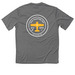 Activewear, a Grey Concrete Classic Performance Tee (back-view)
