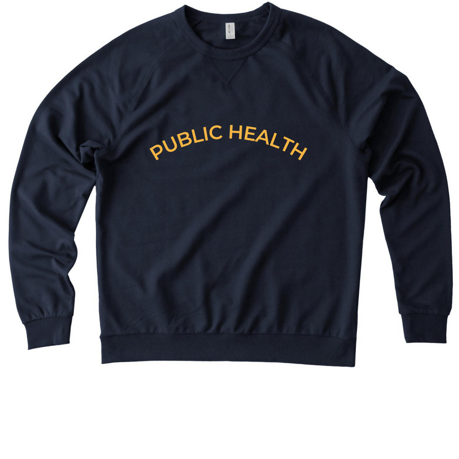 Public Health&nbsp;, a Night Sky Navy Allmade Organic French Terry Crewneck Sweatshirt