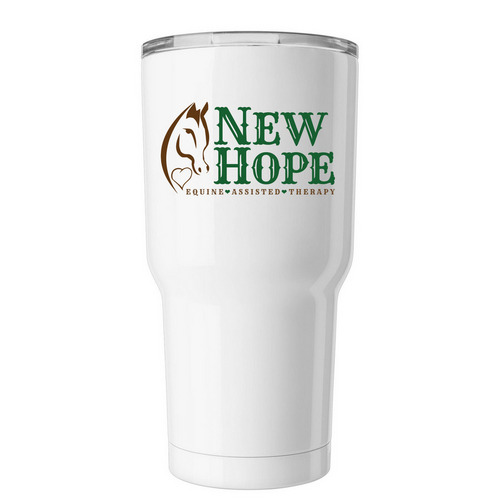 New Hope Logo Tumbler, a White Insulated Tumbler