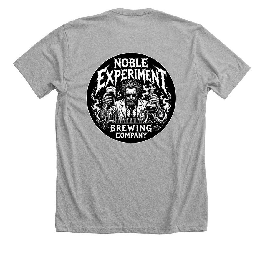 NOBLE EXPERIMENT MERCH, a Athletic Heather Premium Unisex Tee (back-view)