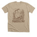 Beaver Outline Tee, a Heather Tan Premium Unisex Tee