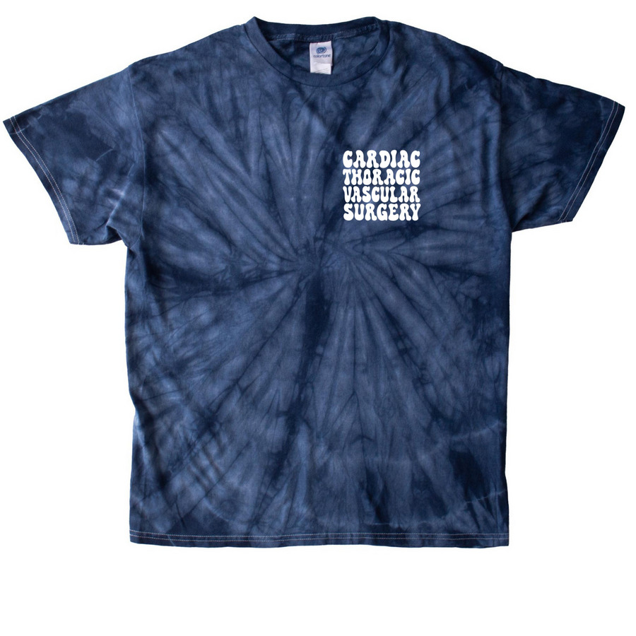 Funky Cardiac, a Navy Classic Tie Dye Tee