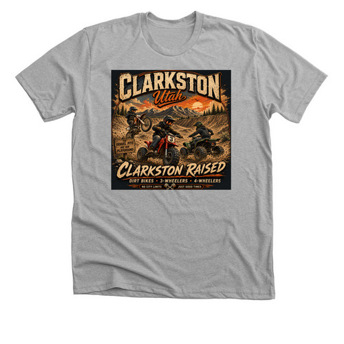 Small Town Raised&nbsp;&nbsp;, a Athletic Heather Premium Unisex Tee