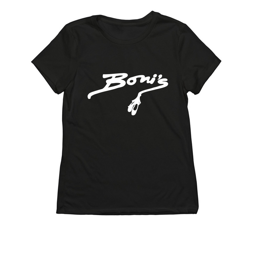 Boni's Logo Apparel, a Deep Black Allmade Eco Triblend Women?s Tee
