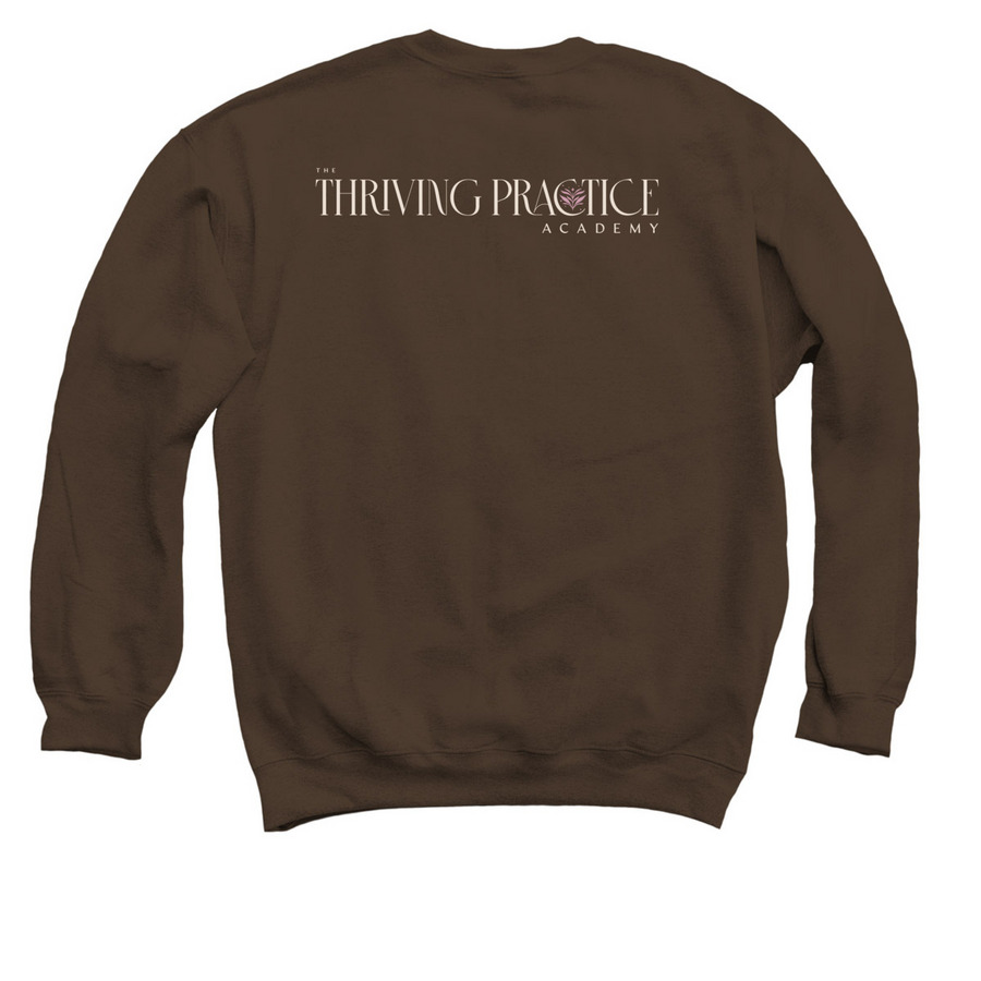 The TPA - Sweatshirts, T Shirts, & MORE, a Dark Chocolate Crewneck Sweatshirt (back-view)