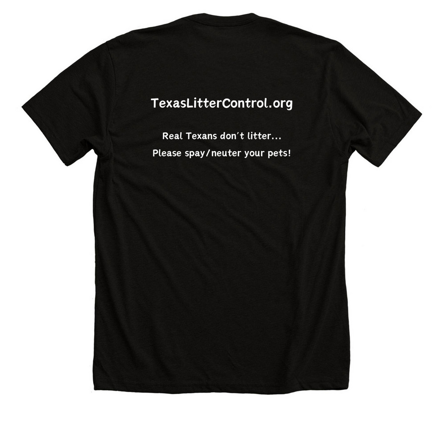 Catnip Freakout!, a Solid Black Blend Premium Unisex Tee (back-view)