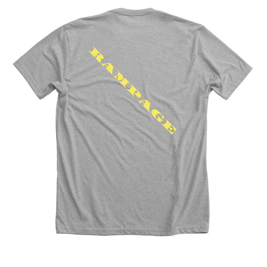 Zacket, a Athletic Heather Premium Unisex Tee (back-view)
