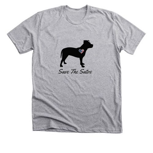 Save the Satos!, a Athletic Heather Premium Unisex Tee