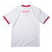AES Defend Africa, a White/ Red Cotton Ringer Tee (back-view)