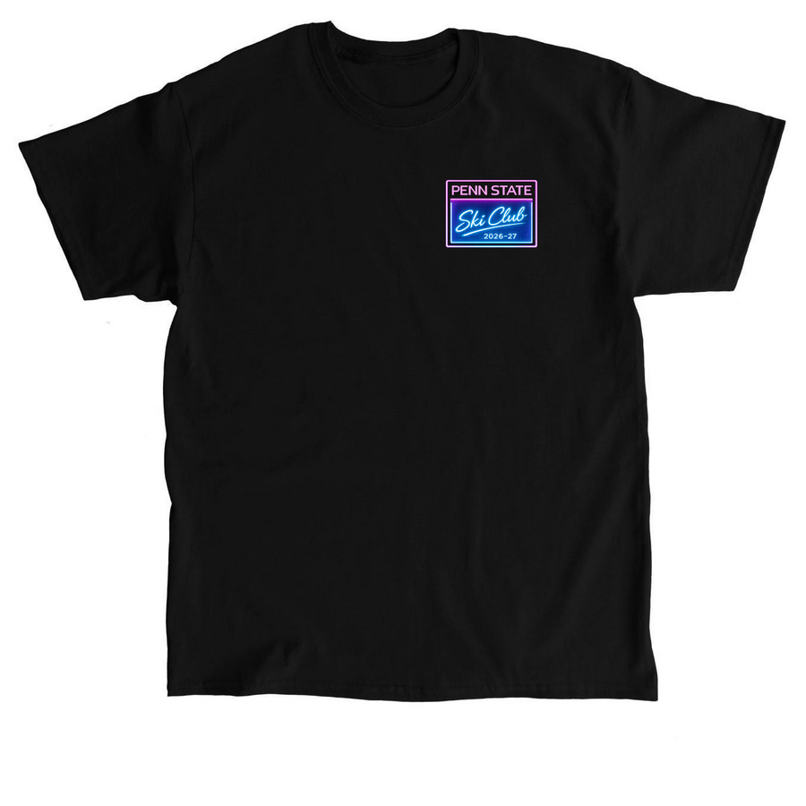 80's Ski Club, a Black Classic Unisex Tee