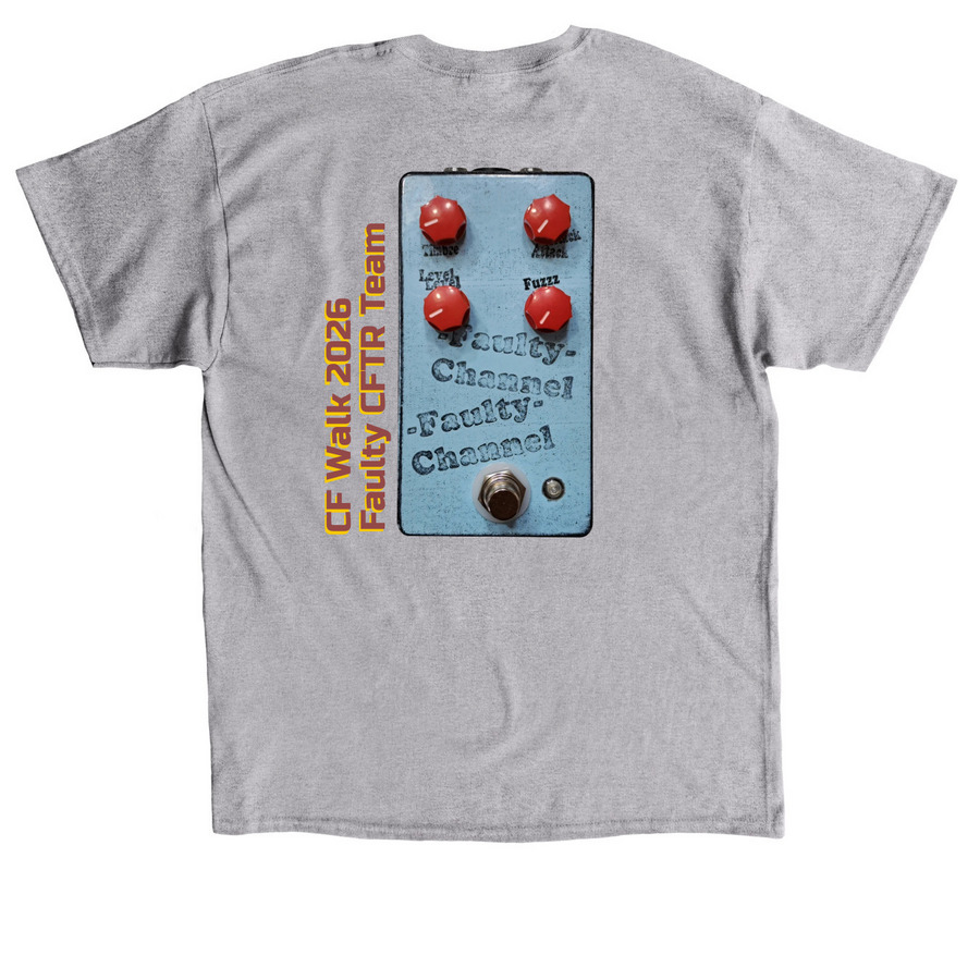 Faulty Channel 2026 Shirt, a Sport Grey Classic Unisex Tee (back-view)