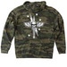 SOCS-C SWAG, a Forest Camo Heavyweight Camo Pullover Hoodie (back-view)