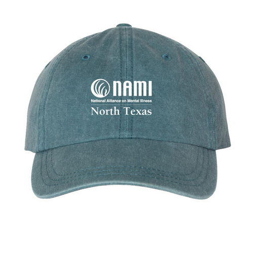 NAMI North Texas Baseball Cap, a Teal Printed Pigment Dye Baseball Cap