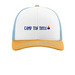 Camp Ten Trees Hats, a White/ Columbia Blue/ Yellow