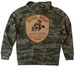 Still Wild. Patch Edition., a Forest Camo Heavyweight Camo Pullover Hoodie (back-view)