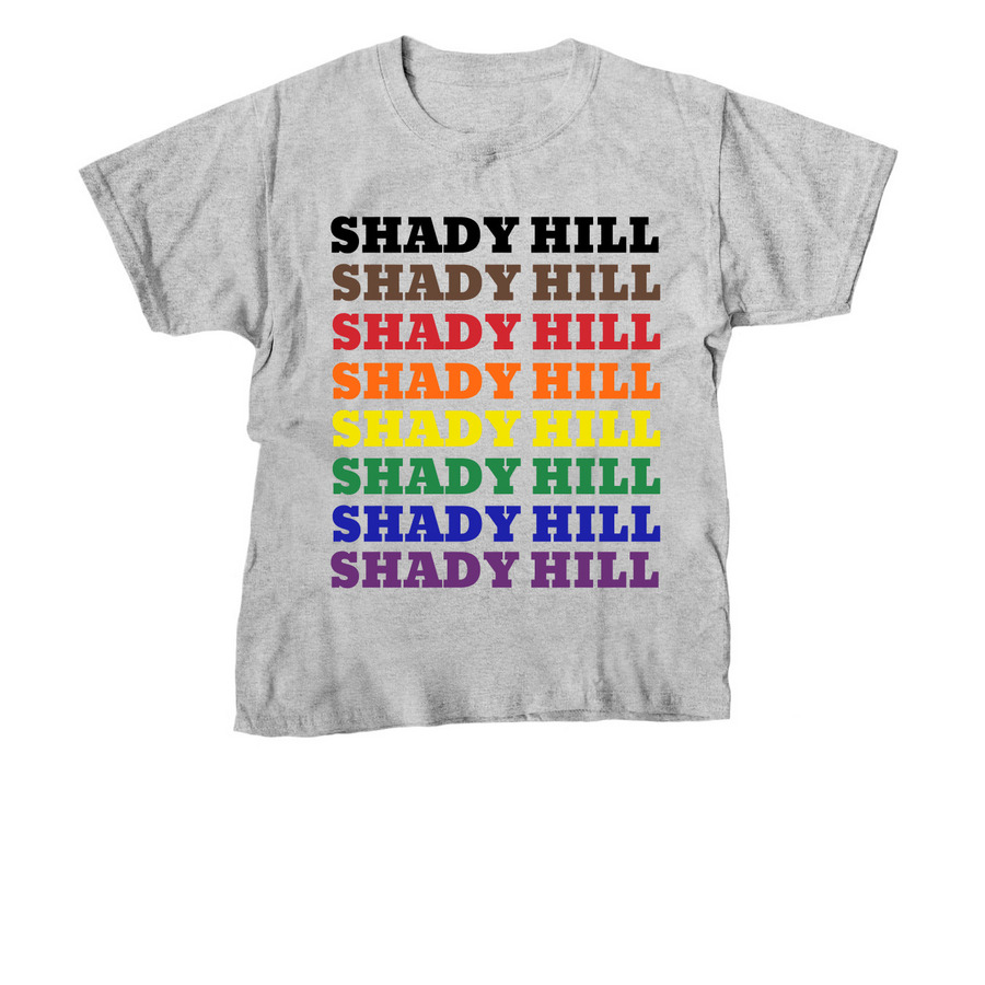 SHS Philly Pride Flag, a Sport Grey Youth Unisex Tee