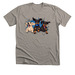 Crusoe BURST, a Heather Stone Premium Unisex Tee
