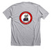 Found Love in a pawsome place, a Athletic Heather Premium Unisex Tee (back-view)