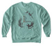 All Cats Are Beautiful, a Seafoam Comfort Colors Crewneck Sweatshirt