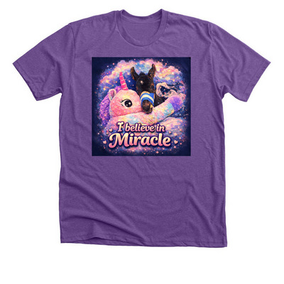 Miracle&nbsp;, a Heather Team Purple Premium Unisex Tee