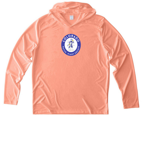 CoNPS Activewear, a Soft Coral UV Performance Long Sleeve Hoodie