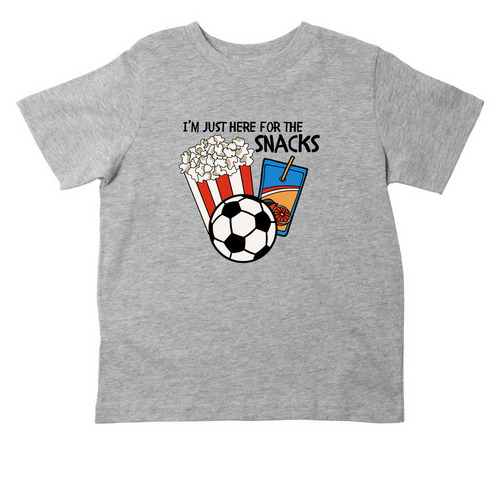 Here for the Snacks - Toddler, a Heather Toddler Tee