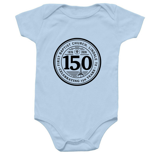Anniversary Onesie, a Light Blue Infant Onesie