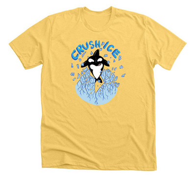Crush ICE, a Heather Yellow Gold Premium Unisex Tee