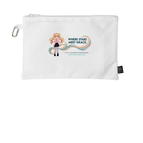 Zipper Pouch, a White Grove Go-Go Pouch