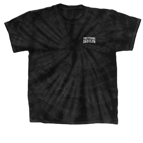 Strong Dad Essentials, a Black Classic Tie Dye Tee