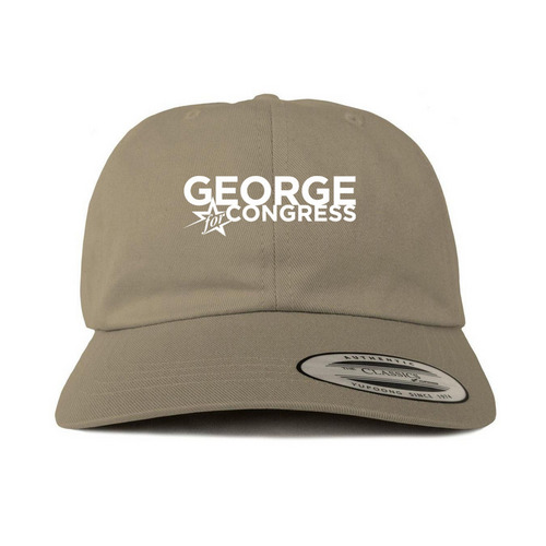 George Austin For Congress Hat, a Khaki Printed Classic Baseball Cap