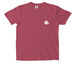 Slow Food Manifesto Pocket Tee, a Crimson Comfort Colors Pocket Tee