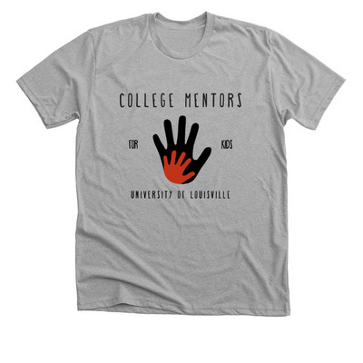 College Mentors Simple Design, a Athletic Heather Premium Unisex Tee