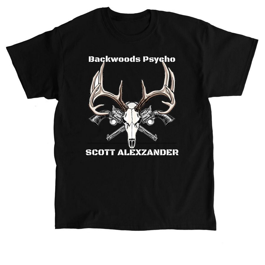 Scott Alexzander. Deer Skull, a Black Classic Unisex Tee