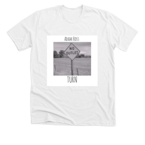 Turn, a Solid White Blend Premium Unisex Tee