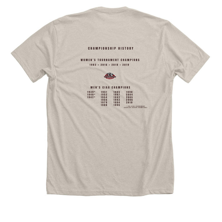 CIAA Legacy 2026 ? Championship City, a Heather Dust Premium Unisex Tee (back-view)