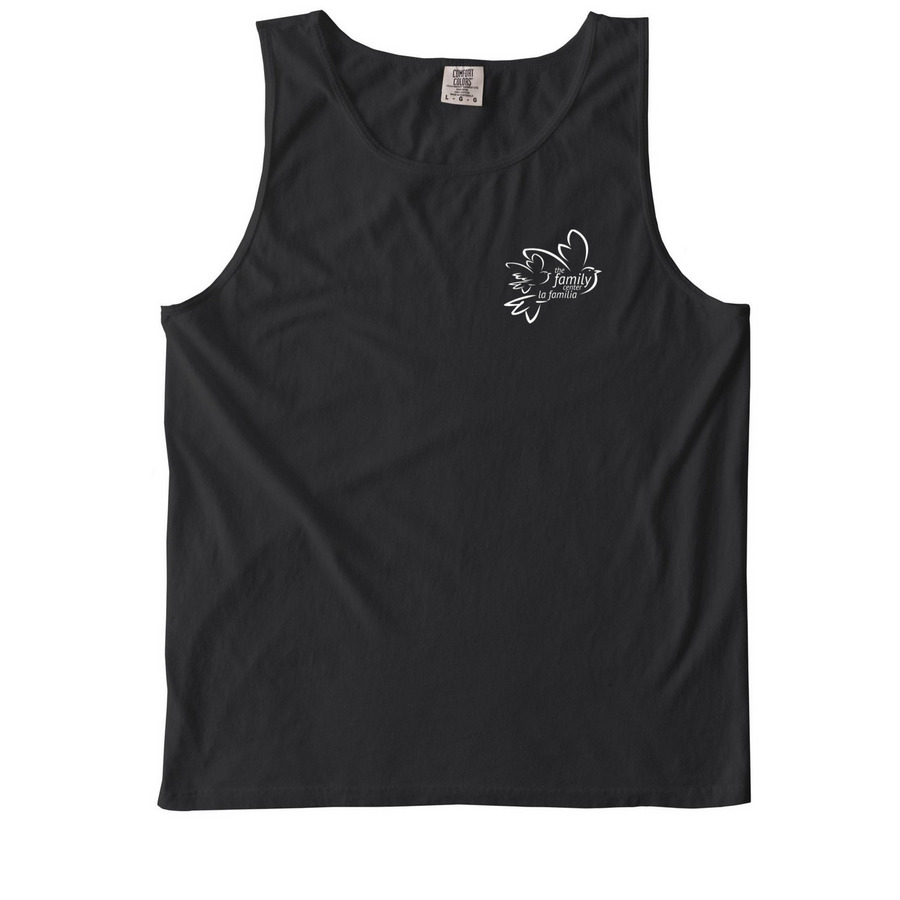 La Familia Apparel, a Black Comfort Colors Tank Top